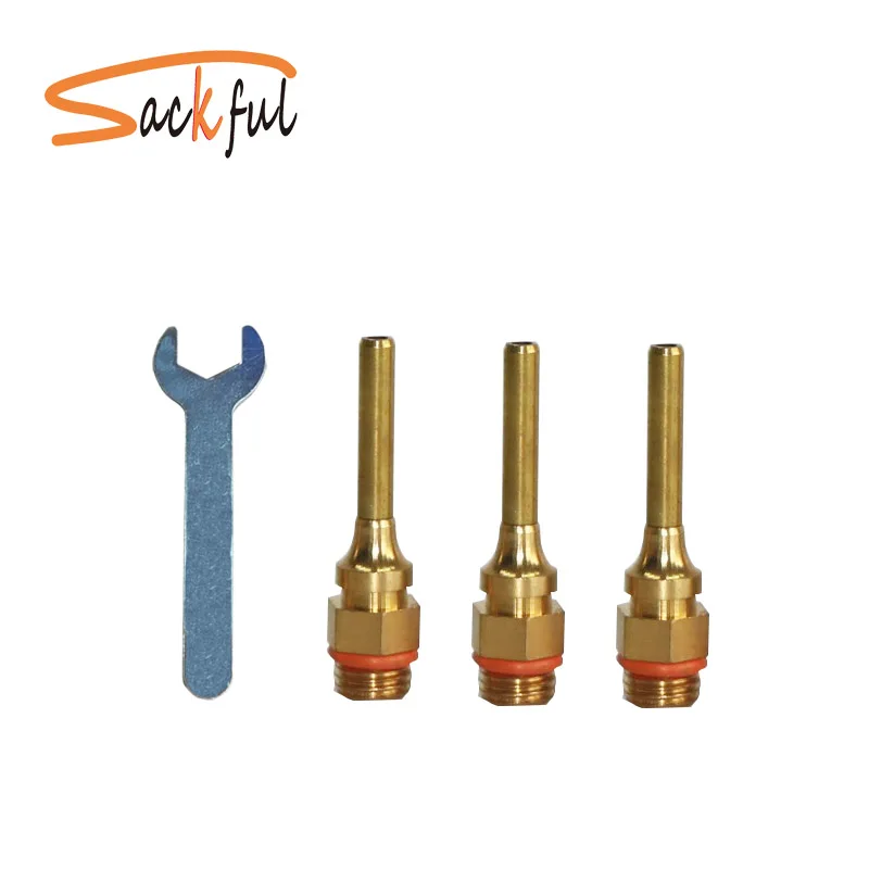 

3x50mm Long Copper Nozzle Large Diameter Hot Melt Glue Gun Nozzle With one wrench,Glue Gun Spare Part,1 pcs/lot