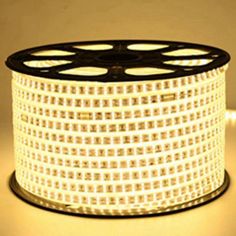 

120Led/M SMD 2835 3528 Led Strip lights IP67 Waterproof Flexible Rope tape Light With EU Power Plug AC220V Indoor Outdoor Decor