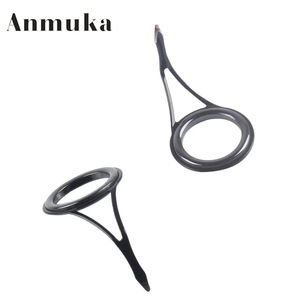 

Anmuka New 3-10 Pcs 6#-30# Fishing Rod Guide Guides Tip Set Repair Kit DIY Eye Rings Different Size Stainless Steel Frames