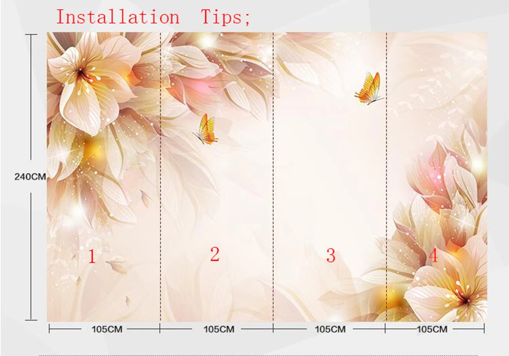 de parede de luxo, floresta paisagem ocidental