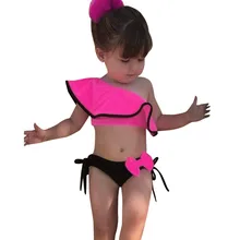 Baby Kids Girl Two Piece Swimsuit Summer Child Swimwear For Water Sports Bikini Swim Dress Beach Bathing Costume