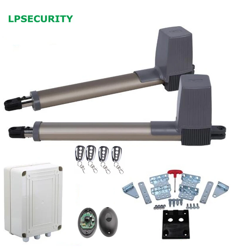 LPSECURITY 24VDC автоматический Электрический распашной механизм комплект для