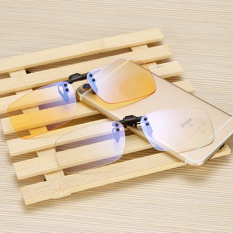 Anti Blue Rays Computer Glasses Clips Men Flip Clip On Clear Yellow color for Computer Protection Gaming Glasses UV400 radiation Anti Blue Rays Computer Glasses Clips Men Flip Clip On Clear Yellow color for Computer Protection Gaming Glasses UV400 radiation