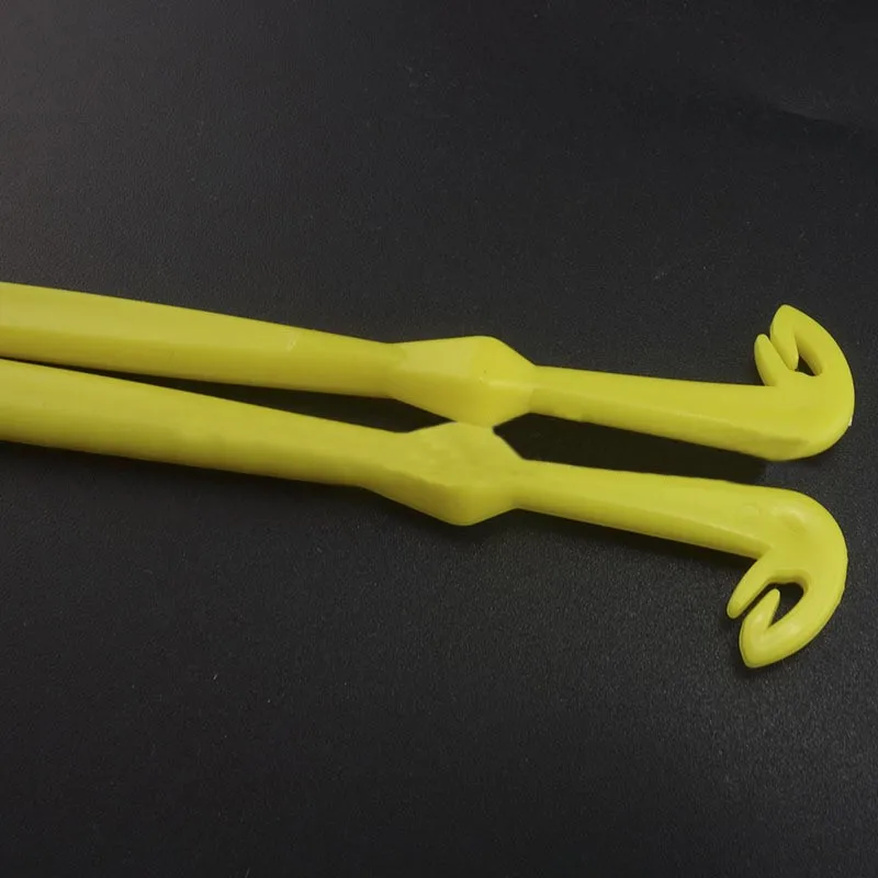 

2pcs Easy Hook Loop Tyer & Disgorger Tool Tie Fast Knot Tying Tool for Fly Fishing Hook Tools Line Tier Kit Yellow Plastic