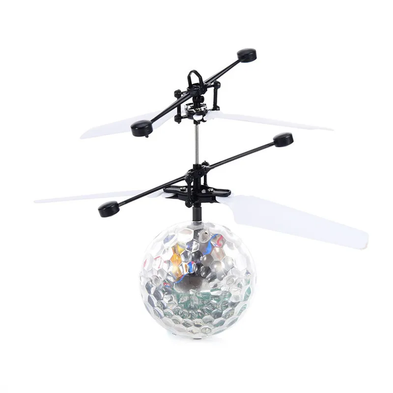 Летающий шар Дрон шар-вертолет RC игрушка EpochAir светодиодный светильник для детей встроенный сверкающий красочный Flyings