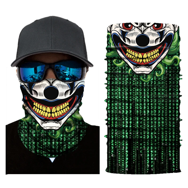 Мотоциклетная маска для лица Байкер Балаклавский призрак унисекс череп маска для лица Велоспорт бесшовные банданы Лыжная тушь мото маска байкера