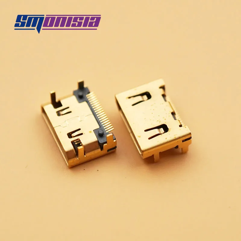 Smonisia 10 шт. Mini HDMI 19P SMD гнездо для настольного ПК разъем d 'интерфейс HD|socket hdmi|socket