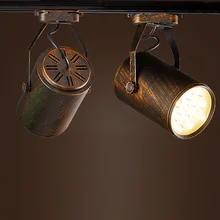 3 Вт 7 Вт 12 Вт 18 Вт Светодиодный светильник из кованого железа потолочные светильники для одежды бар прожектор промышленный американский стиль стержень точечное освещение