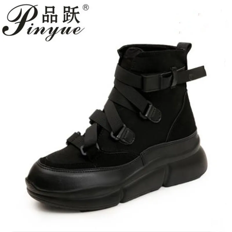 rubber sole black boots