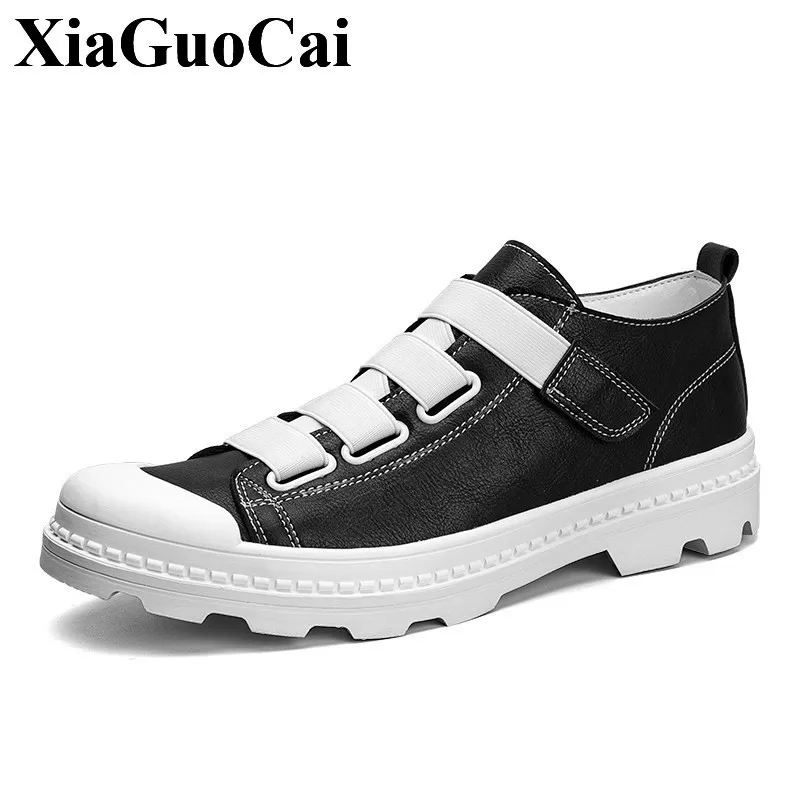 New Casual Shoes Men Sneakers Hook&loop Flat Skate New Casual Shoes Men Sneakers Hook&loop Flat Skate