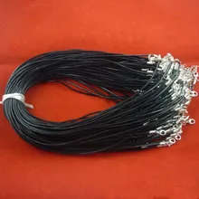 Модная Высококачественная застежка омаров 2 мм кожаный шнур женский воротник колье ожерелье и подвеска «сделай сам» ювелирные аксессуары 30 шт B481