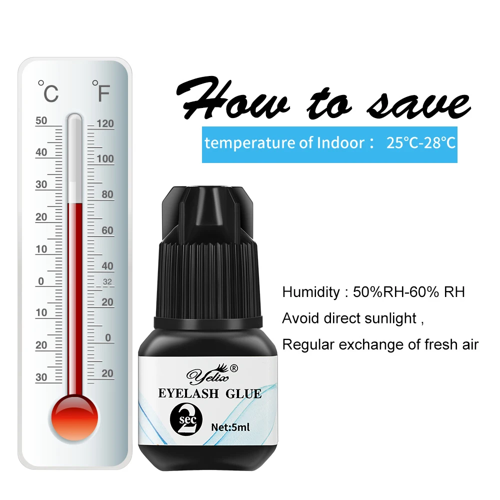 Buy Fake Eyelash Extension Black Adhesive Glue False