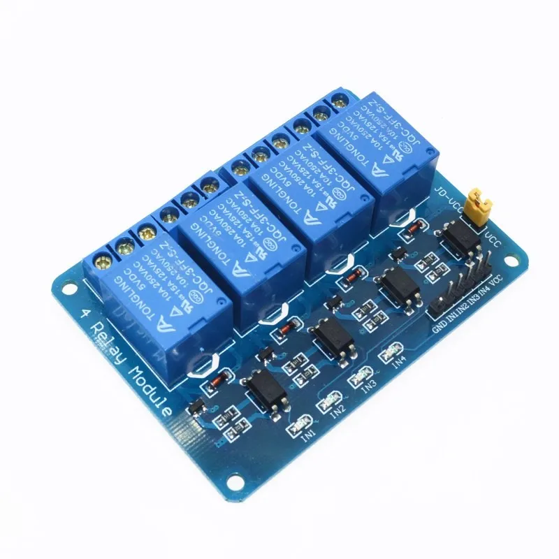 Details about  / 5V 4-Channel Relay Board Module for Arduino Raspberry Pi ARM AVR DSP PIC