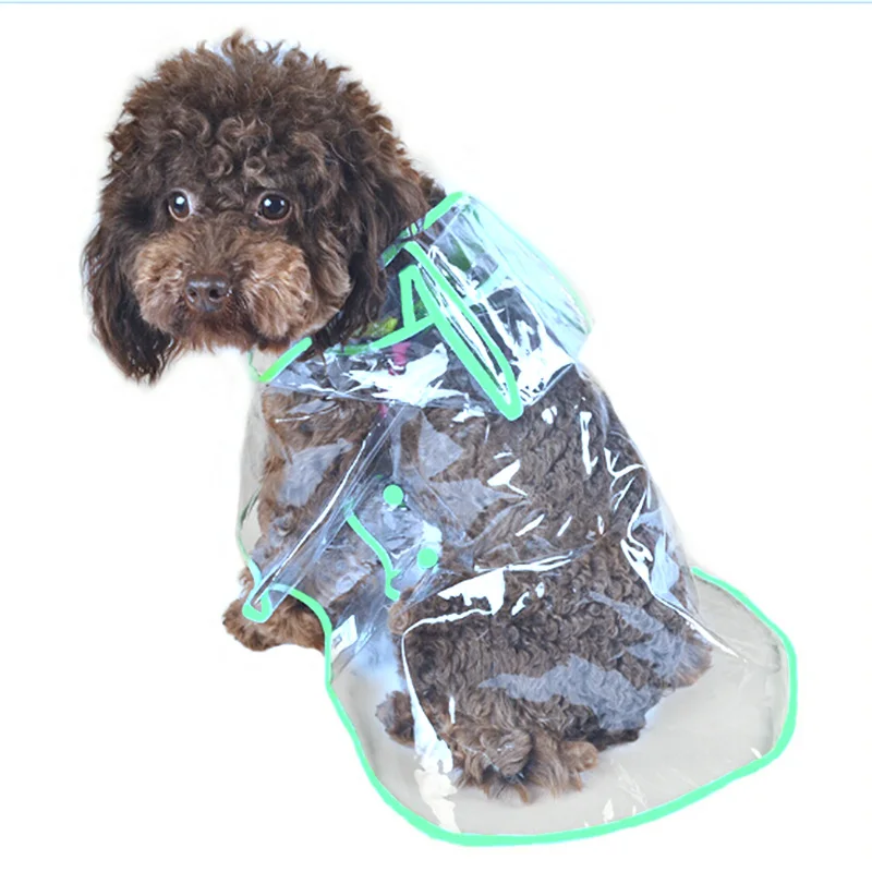 Clearance Sale Dog Clothes Transparent Waterproof Raincoat Light