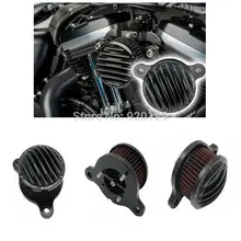Черный Воздухоочиститель Впуска Фильтр Для Harley Sportster XL 883 1200 2004 2005 2006 2007 2008 2009 2010 2011 2012 2013 2014