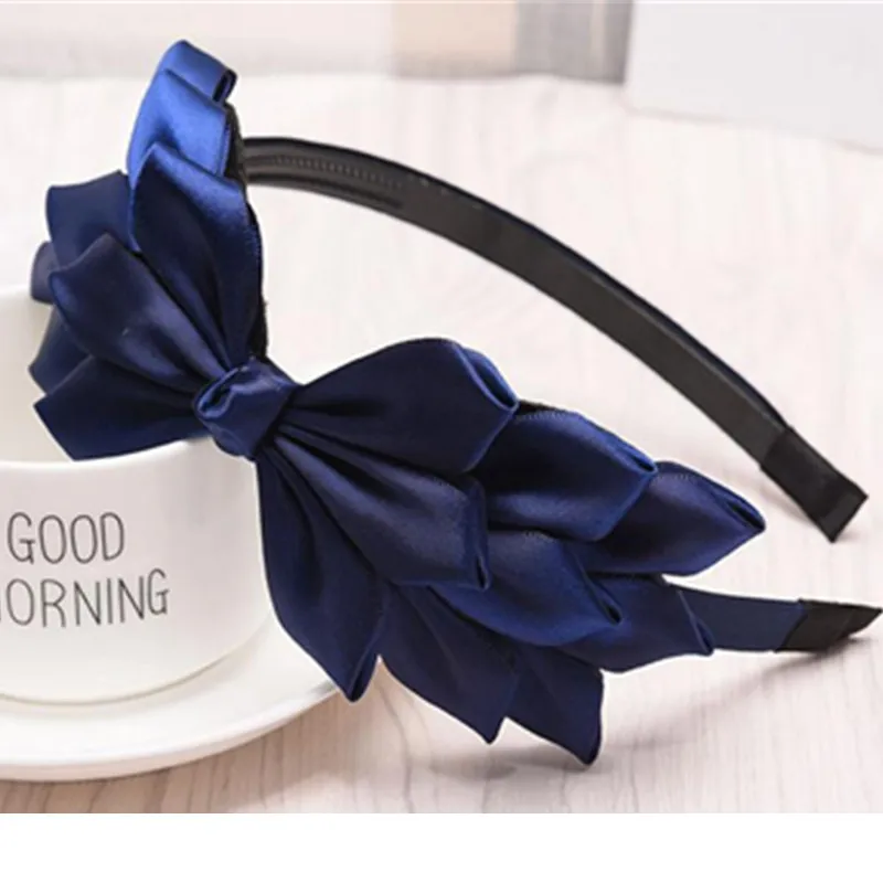 Vintage Korean Red Bow Hairband for Women - Elegant Wedding or Everyday Accessory