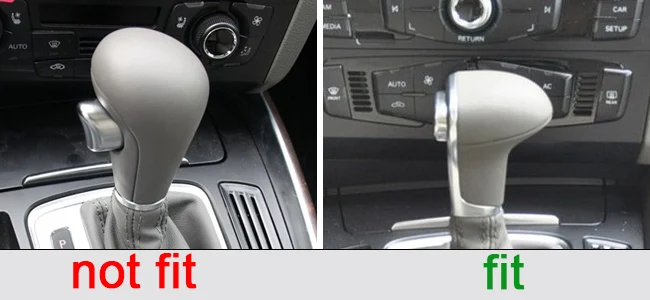 Citall стайлинга автомобилей черный кожаный чехол для рычага переключения передач для Audi Q7 Q5 A5 A4 A7 2012 2013 Автоматическая на