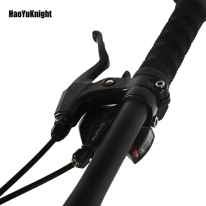 Top HaoYuKnight bicycle steel folding frame 24 speed Shimano mechanical disc wheel disc brakes 26 "x4.0 fat bike 4 Top HaoYuKnight bicycle steel folding frame 24 speed Shimano mechanical disc wheel disc brakes 26 "x4.0 fat bike 4