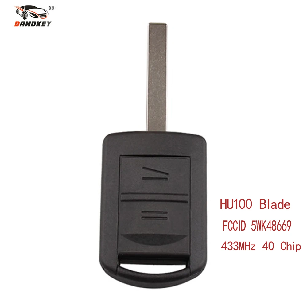 

Dandkey 2BT Remote Key for 5WK48668 for AGILA MERIVA ASTRA CORSA C COMBO VAN TIGRA VECTRA ASK 433.9MHz with ID40 Chip for Opel