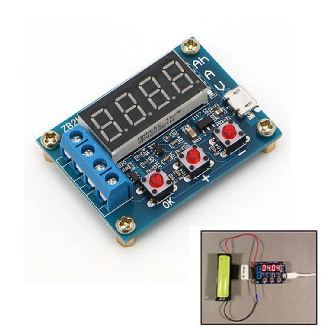Free Shipping Li ion Lithium Lead acid Battery Capacity Meter Discharge