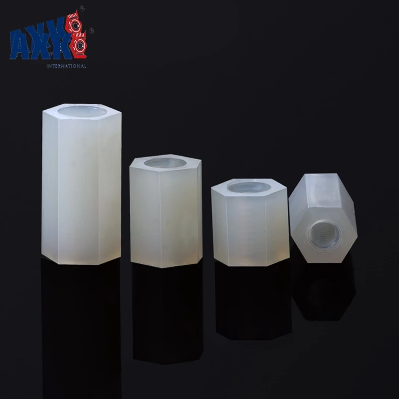

AXK 100Pcs m3x5/6/8/10/12/15/18/20/25 Male Thread Thread Spacing Screw For PCB Board Fixed Nylon Standoff Spacer Pillar