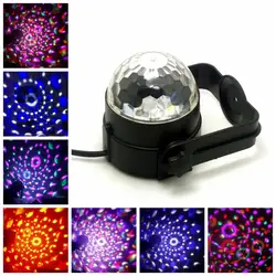 Tinhofire мини RGB LED кристалл магический шар сценический эффект освещения лампы партия дискотека dj бар световое шоу 100- 240 В США ЕС Plug