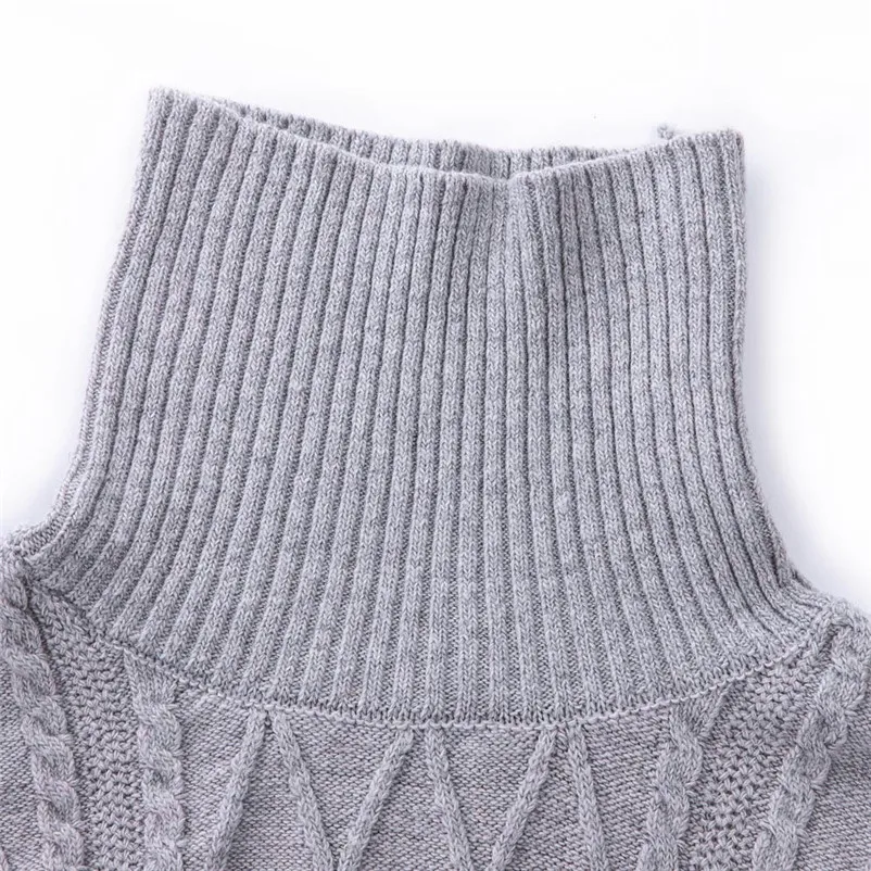 Women Winter Sweater Dress Fashion Knit Turtleneck Warm Long Sleeve Pocket Sexy Mini Dress ladies casual clothes Dress N21#N (5)