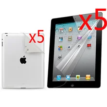 5x розничная посылка ясно ЖК-дисплей всего тела Плёнки спереди и сзади Экран протектор фильм гвардии для Apple iPad 2/3/4 iPad2 iPad3 iPad4
