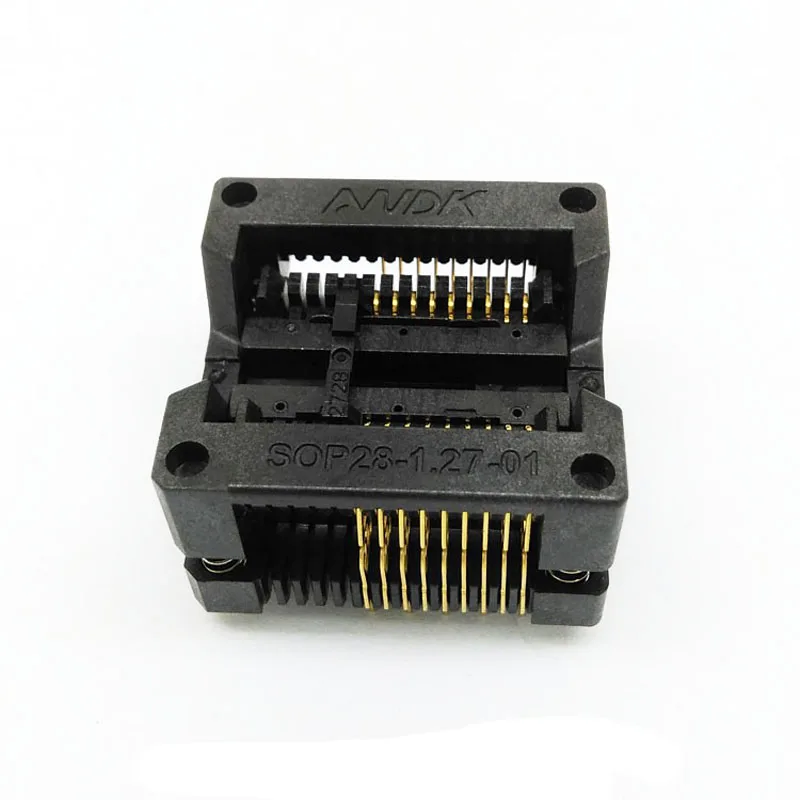 

ANDK SOP18 SOIC18 SO18 IC Test Burn Socket with Pin Pitch 1.27mm IC Body Width 7.5mm 300mil Test Socket ots28-1.27-04 Adapter