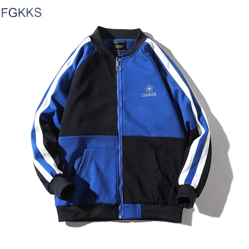 FGKKS Fashion Brand Men Jacket Coat 2019 Spring Autumn Male Splice Track Jacket Coats Men's Streetwear Hip Hop Jacket Outerwear FGKKS Fashion Brand Men Jacket Coat 2019 Spring Autumn Male Splice Track Jacket Coats Men's Streetwear Hip Hop Jacket Outerwear