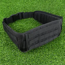 Охотничий военный страйкбол Пейнтбол Регулируемый тактический поясной ремень Пряжка Открытый Нейлон мягкая поясная защита Molle чехлы