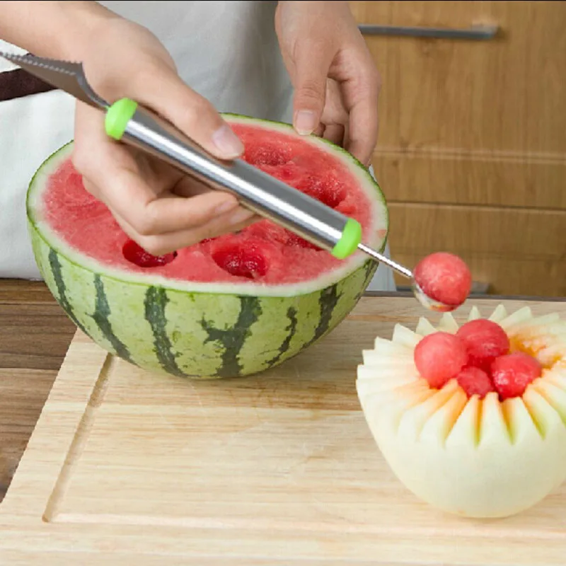 

Creative Ice Cream Dig Ball Scoop Spoon Baller DIY Assorted Cold Dishes Tool Watermelon Melon Fruit Carving Knife Cutter Gadge