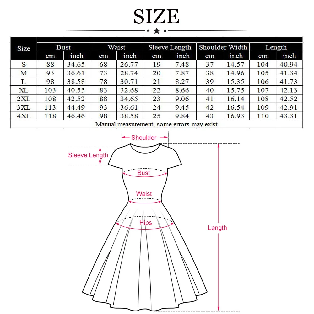 Joineles Ribbons Bowknots Party Vestidos De Feast Plus Size Solid Women Retro Dress Short Sleeves Pleated Vintage Dress 4XL Robe