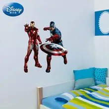 Disney Marvel USA Captain Sticker 3d Creative Sticker Children's Room Cartoon Living Room TV Sticker