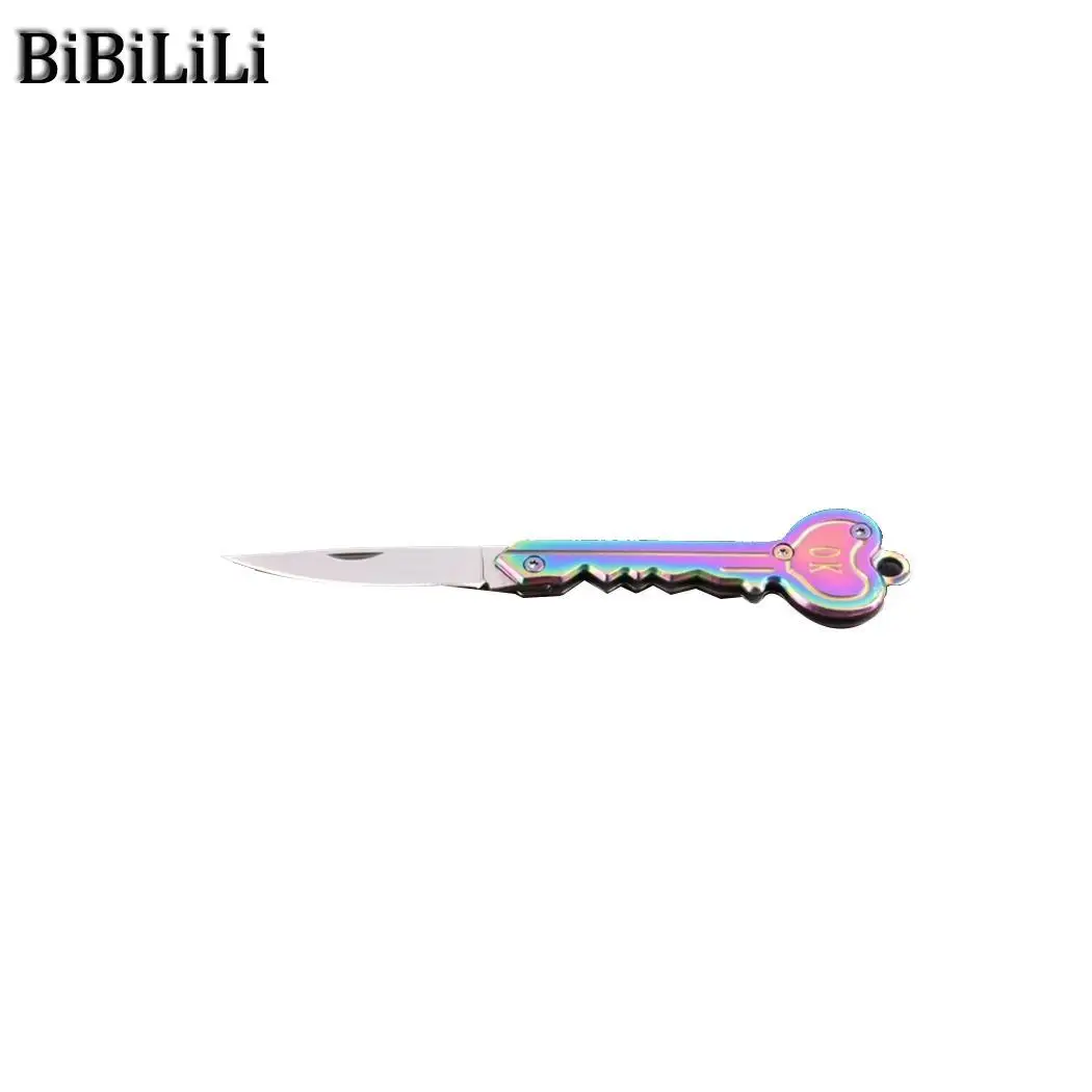 

Small Keychain Stainless EDC Knife lightweight Outdoor Pocket 5cm Multifunction 2inch Key Blade activities Unisex Mini Folding