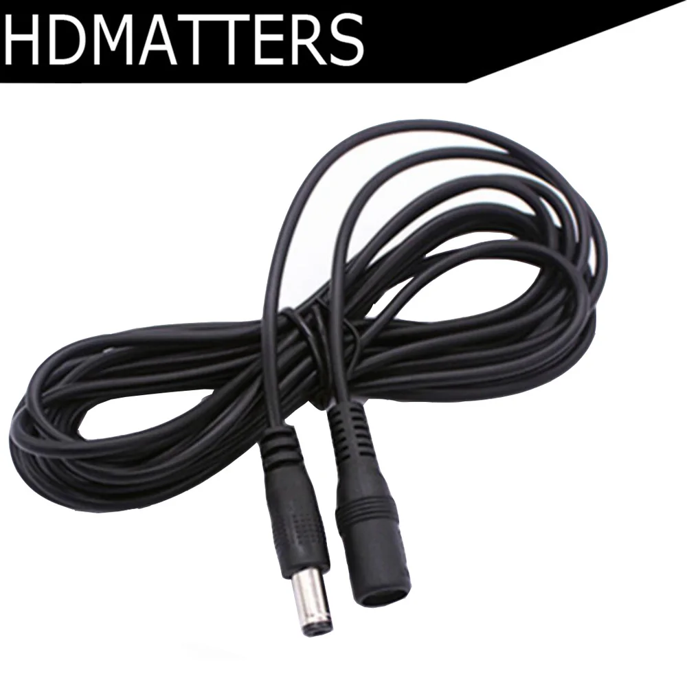 

3m Power Jack DC 5.5x2.1mm extension cable 5.5X2.1 male to female power cable for CCTV camera