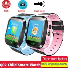 Slimy Q02 Touch Смарт часы Дети LBS отслеживание местоположения Finder 2G SOS