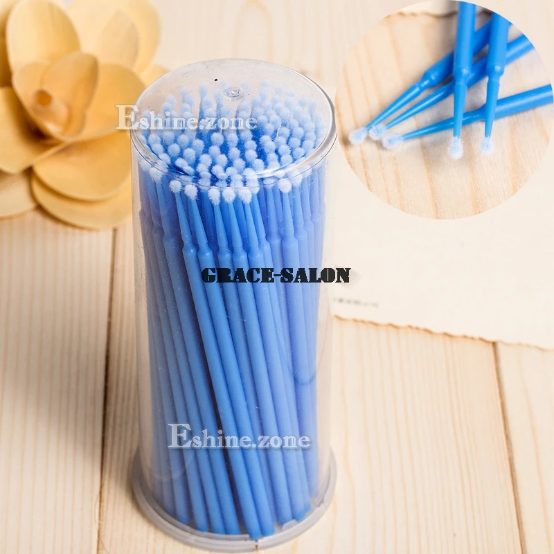 

100PCS Portable Disposable Extension False Eyelash Sticks Micro Brush Applicators Mascara Wands Cleaning Sticks Makeup Tools