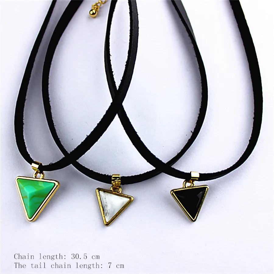 

Ms new leather fashion accessories wholesale girls birthday leisure party pendant necklace with free shipping.