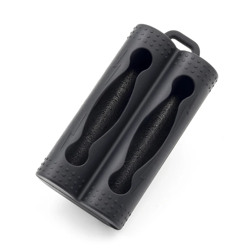 18650 Silicone Case one pair  Black-1