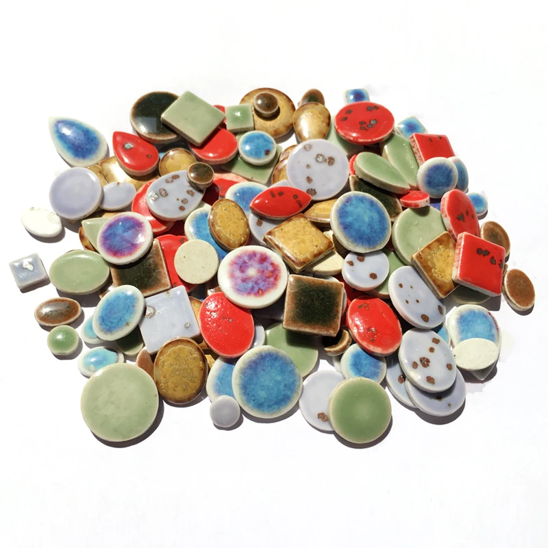 

2mm 50g Ceramics Mosaic Ornament Special Shaped Kids DIY Creative Handmade Home Decor AAA0530