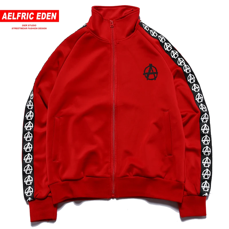 Aelfric Eden 2018 мужские куртки куртка бомбер с принтом в виде букв сбоку высоким
