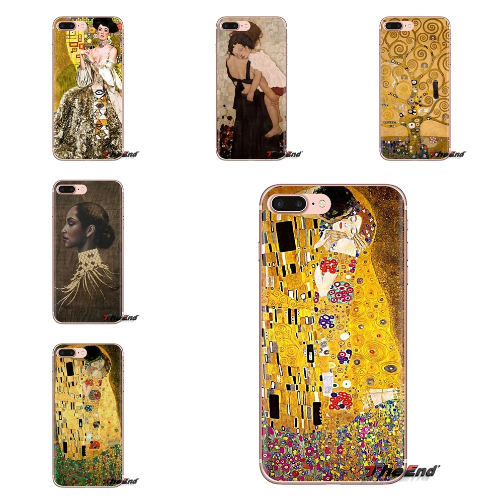 Мягкие прозрачные чехлы Kiss by Gustav Klimt для Samsung Galaxy A3 A5 A7 A9 A8 Star A6 Plus 2018 2015 2016 2017 |