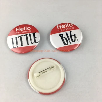 

20pcs custom round badge button logo tinplate plastic badges with safety pin, any photo and texts