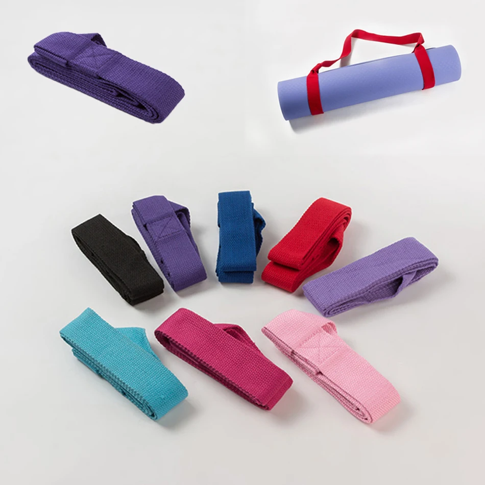 Adjustable Yoga Mat Belts Carrier Tie Rope Strap Yoga Bundle Exercise Yoga Fitness Yoga Accessories Pilates Mat Strap