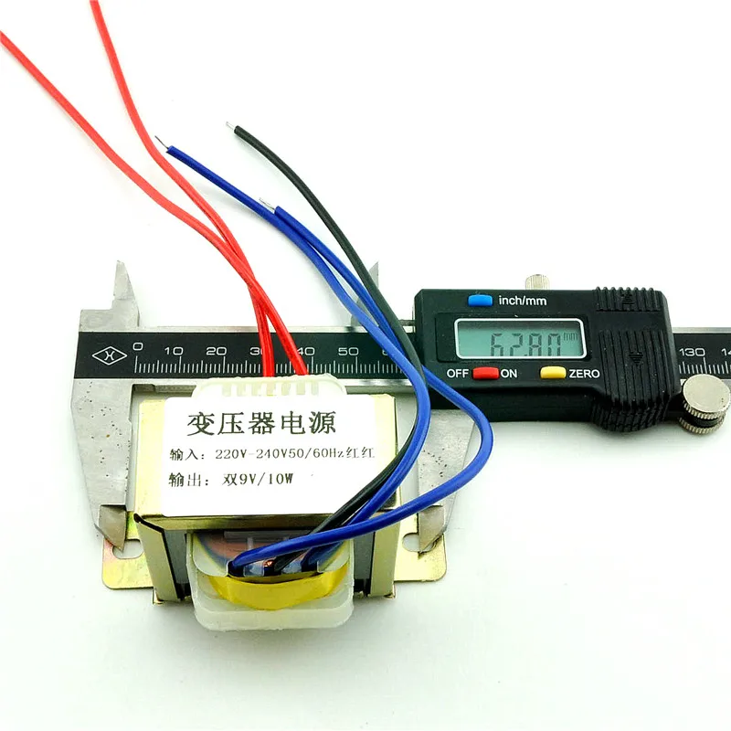 

10W dual 9V 10W2*9V power transformer input: 220V50Hz/ output: dual 9V