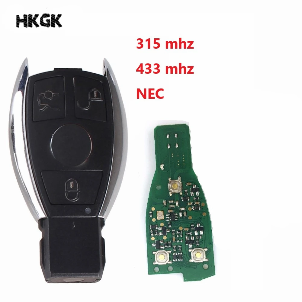 

3 Buttons remote key/2 BATTERY for Mercedes Benz 1998-2012