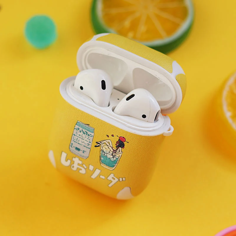 

Luxury Cartoon Leather Case for Apple Airpods Case Bluetooth Earphones Accessories Protective Cover Charging Case Cover Bags