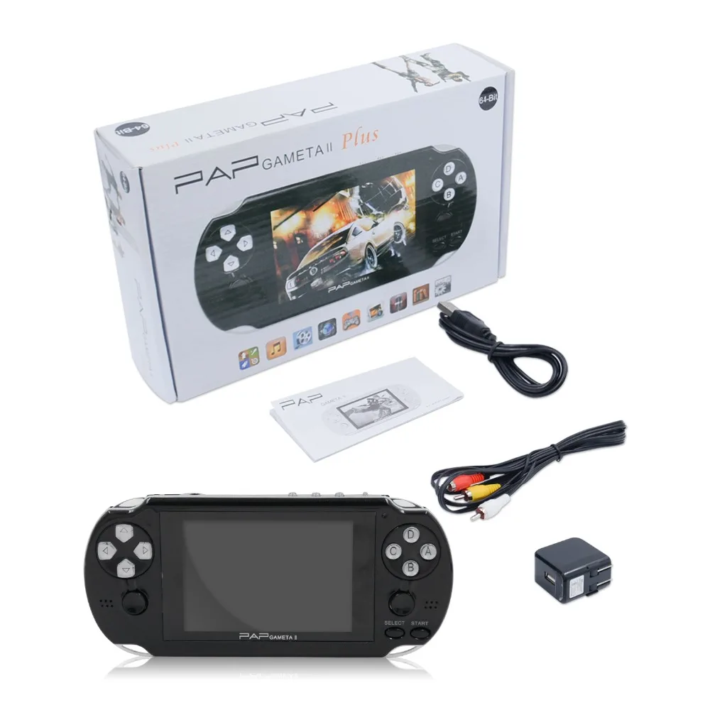 НОВЕЙШАЯ портативная игровая консоль 4 3 &quotPAP Gameta II 16 GB с 3000 играми встроенными
