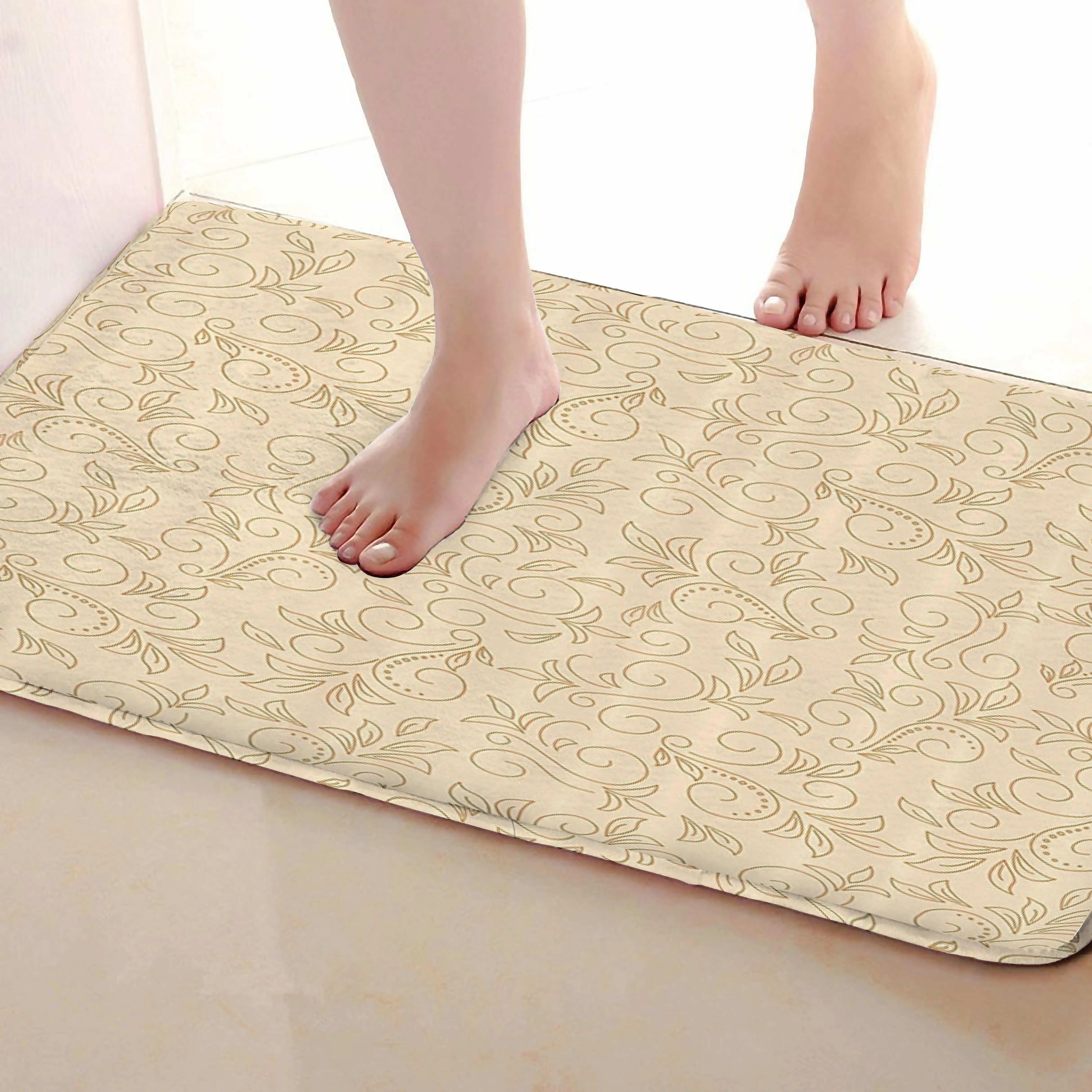 Листья Стиль Коврик для ванной комнаты, смешной Противоскользящий коврик для ванной, занавески для душа s аксессуары, соответствующие вашей душевой занавеске